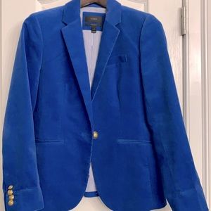 J. Crew Ladies blue corduroy blazer, Sz4. Classic.